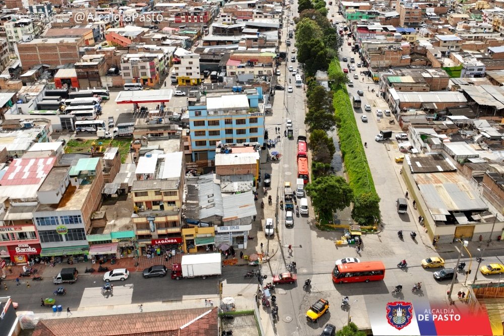 Estado actual de la Avenida Chile en Pasto - Imagen tomada de la página oficial de la Alcaldía de Pasto